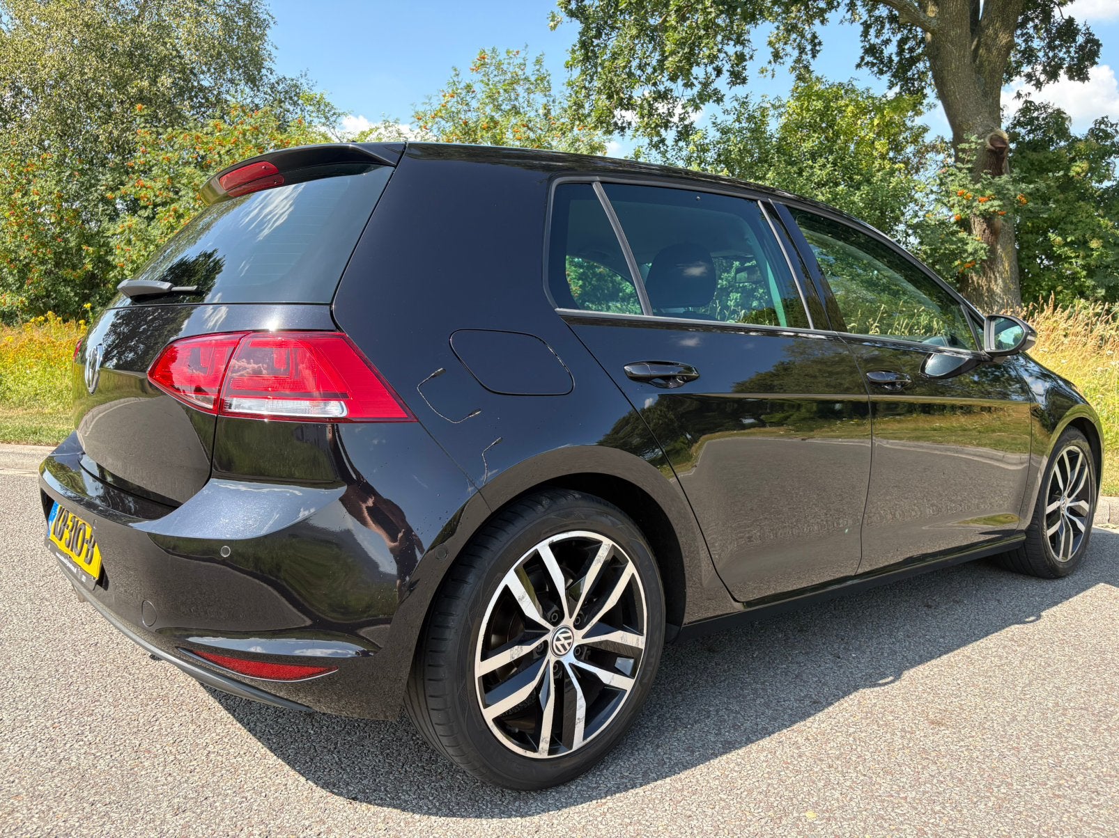 Volkswagen Golf 1.4 TSI 103KW DSG 2013 Zwart, Auto's, Stof, Zwart, 4 cilinders, Zwart