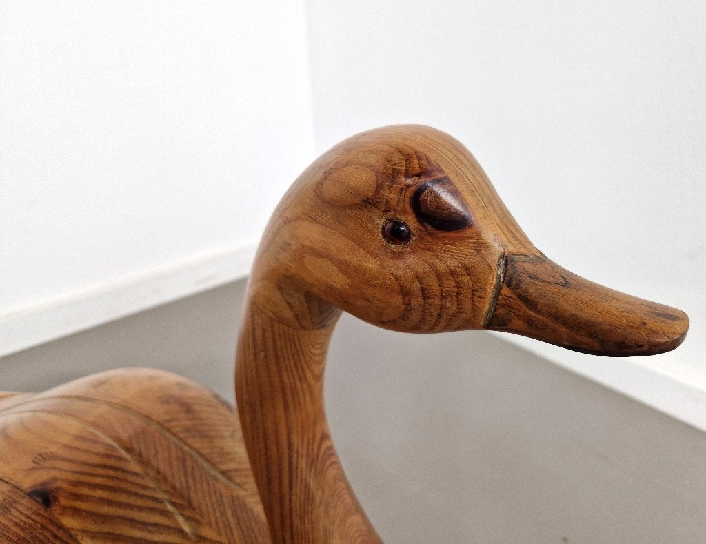 Gesneden gans van grenenhout | Canada | 1993, Ophalen of Verzenden, Gebruikt, Dier