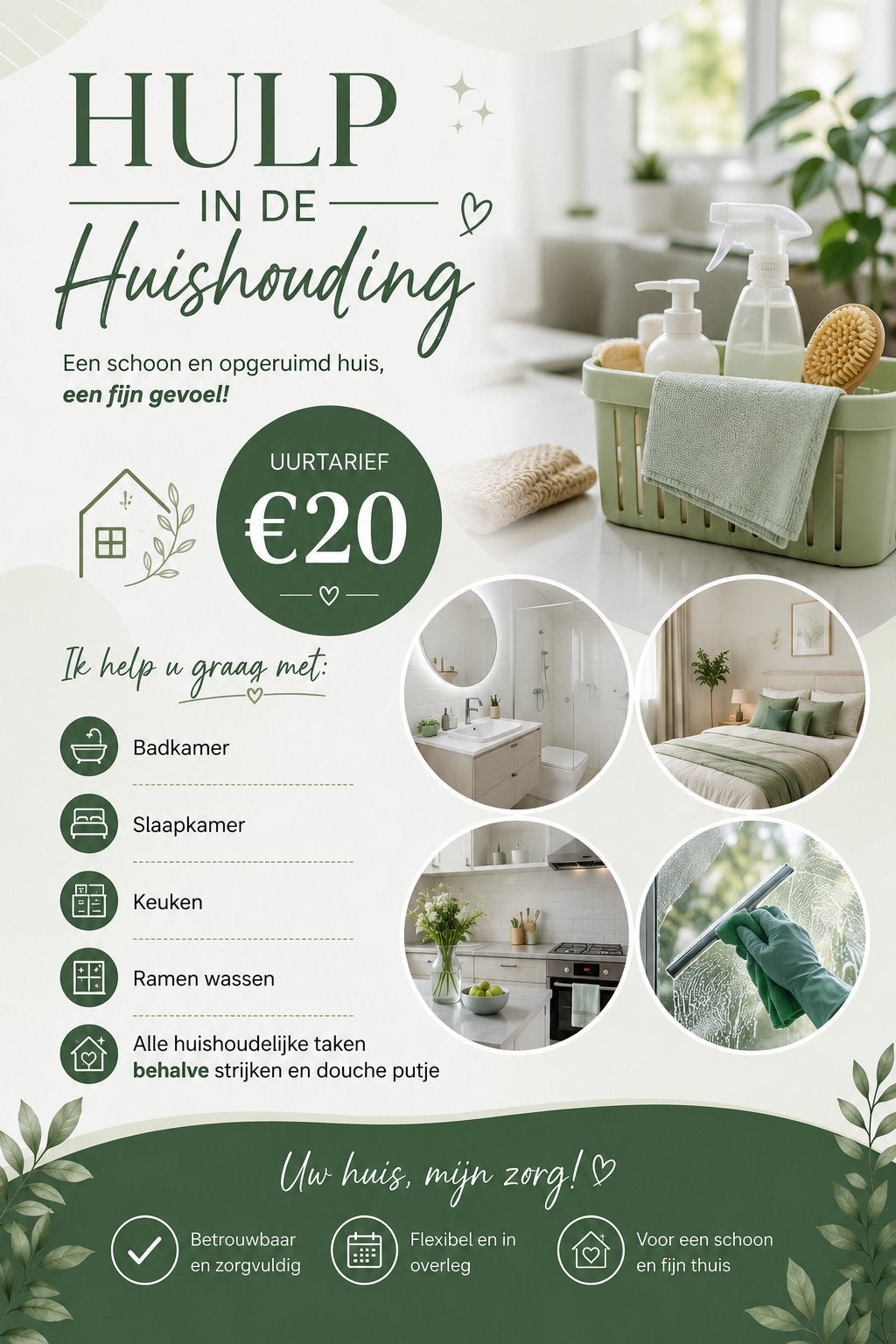 Hulp in de huishouding aangeboden, Vacatures, Vacatures | Schoonmaak en Facilitaire diensten, Overige niveaus, Vanaf 10 jaar, Overige vormen