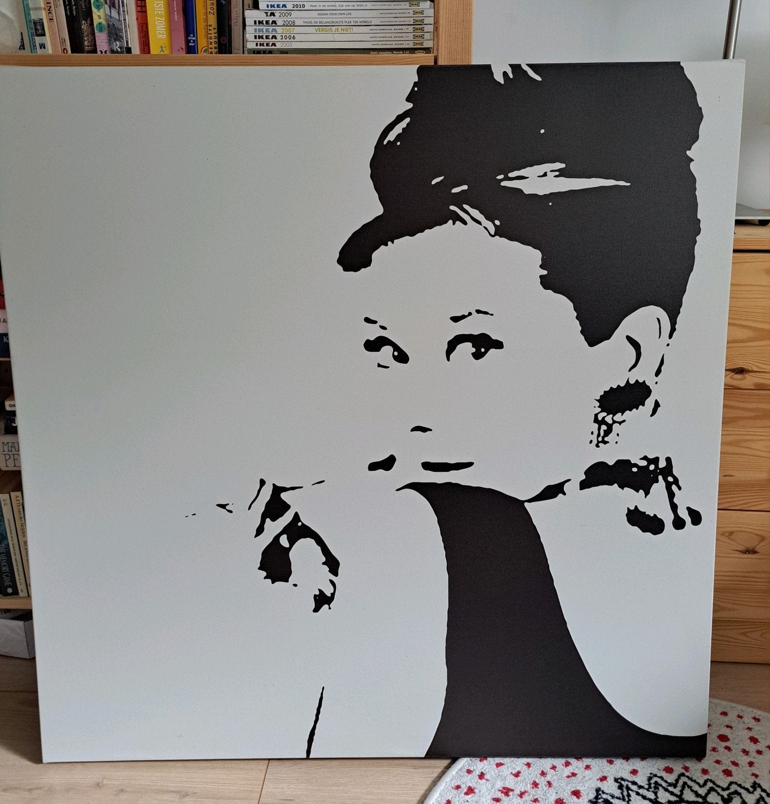 Ikea afbeelding audrey hepburn, Ophalen, 75 tot 100 cm, Schilderij, 75 – 100
