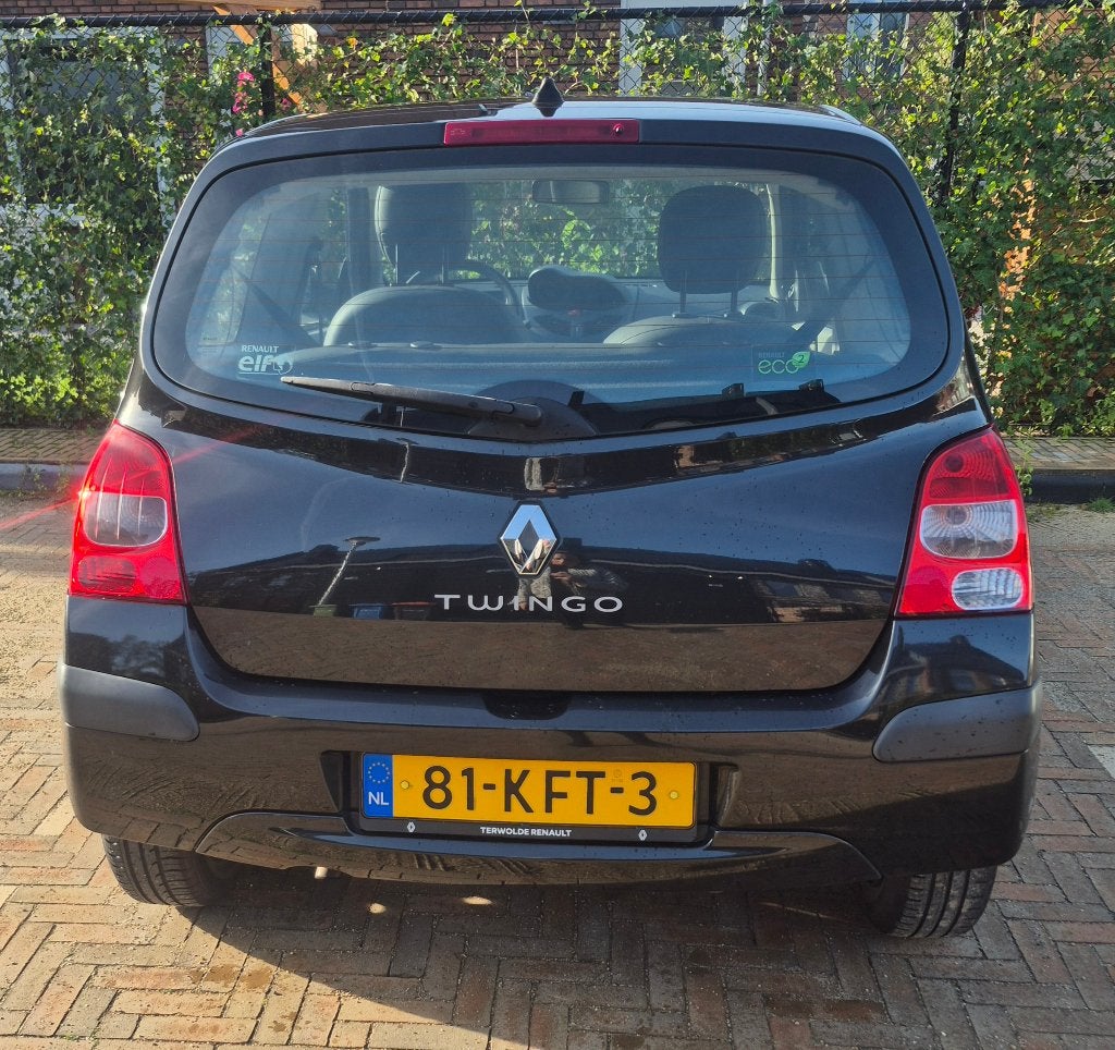 Renault Twingo 1.1 2009 Zwart, nieuwe APK, Voorwielaandrijving, Dealer onderhouden, Twingo, 31 €/maand