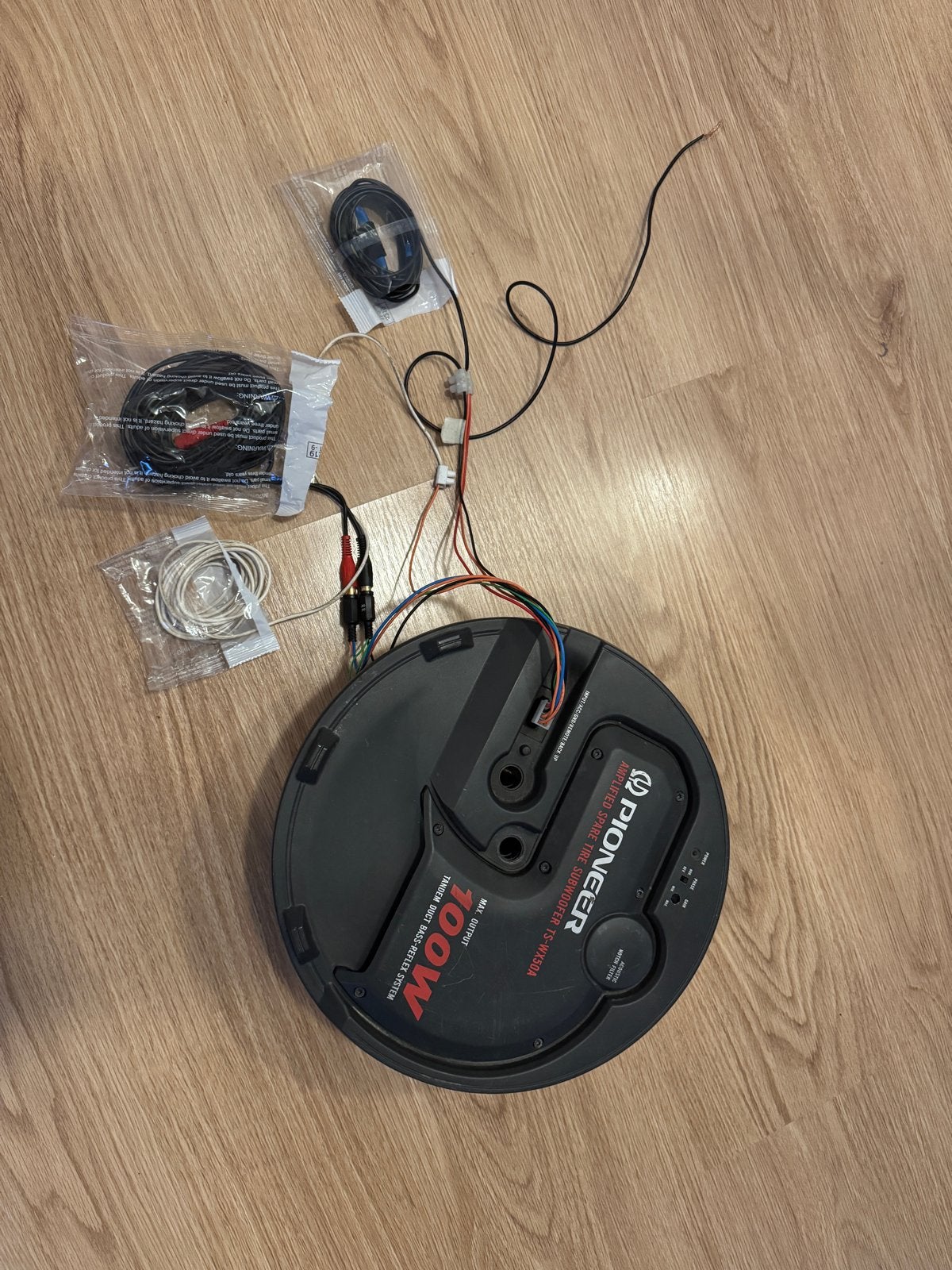 Pioneer TS-WX30A 100W reservewiel subwoofer, Auto diversen, Ophalen of Verzenden, Gebruikt