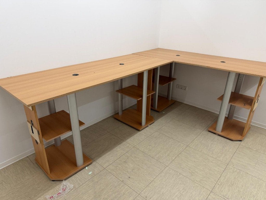Desk, Ophalen, Gebruikt, Hout, Hoekbureau