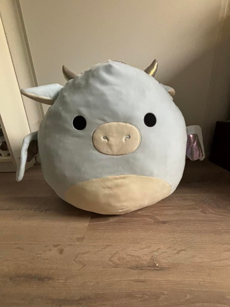 Squishmallow draak, Kinderen en Baby's, Speelgoed | Knuffels en Pluche, Ophalen, Overige karakters, Overige typen, Middelgroot (20 tot 80 cm)