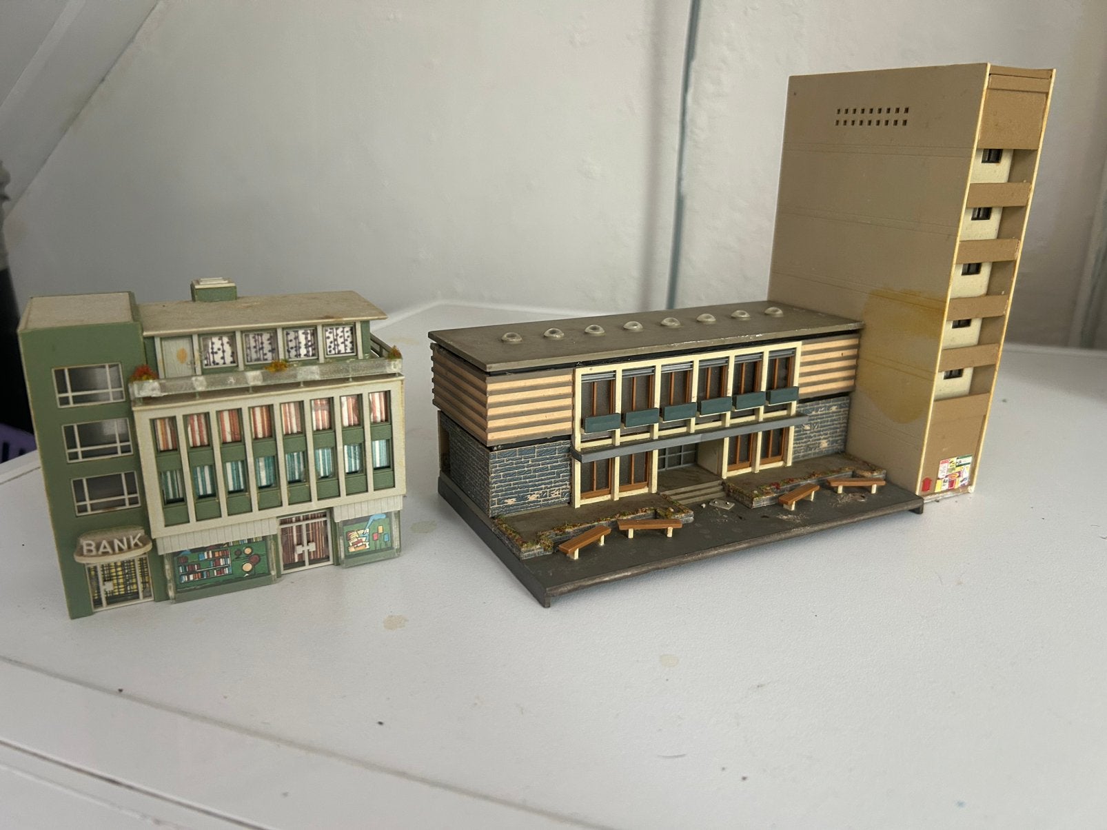 N spoor modern gebouwen, Overige merken, Gelijkstroom of Wisselstroom, Brug, Tunnel of Gebouw, Ophalen of Verzenden