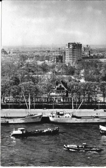 ROTTERDAM Bellevue Parkheuvel Parkkade scheepvaart kustvaart, Verzamelen, Ansichtkaarten | Nederland, Verzenden, 1960 tot 1980