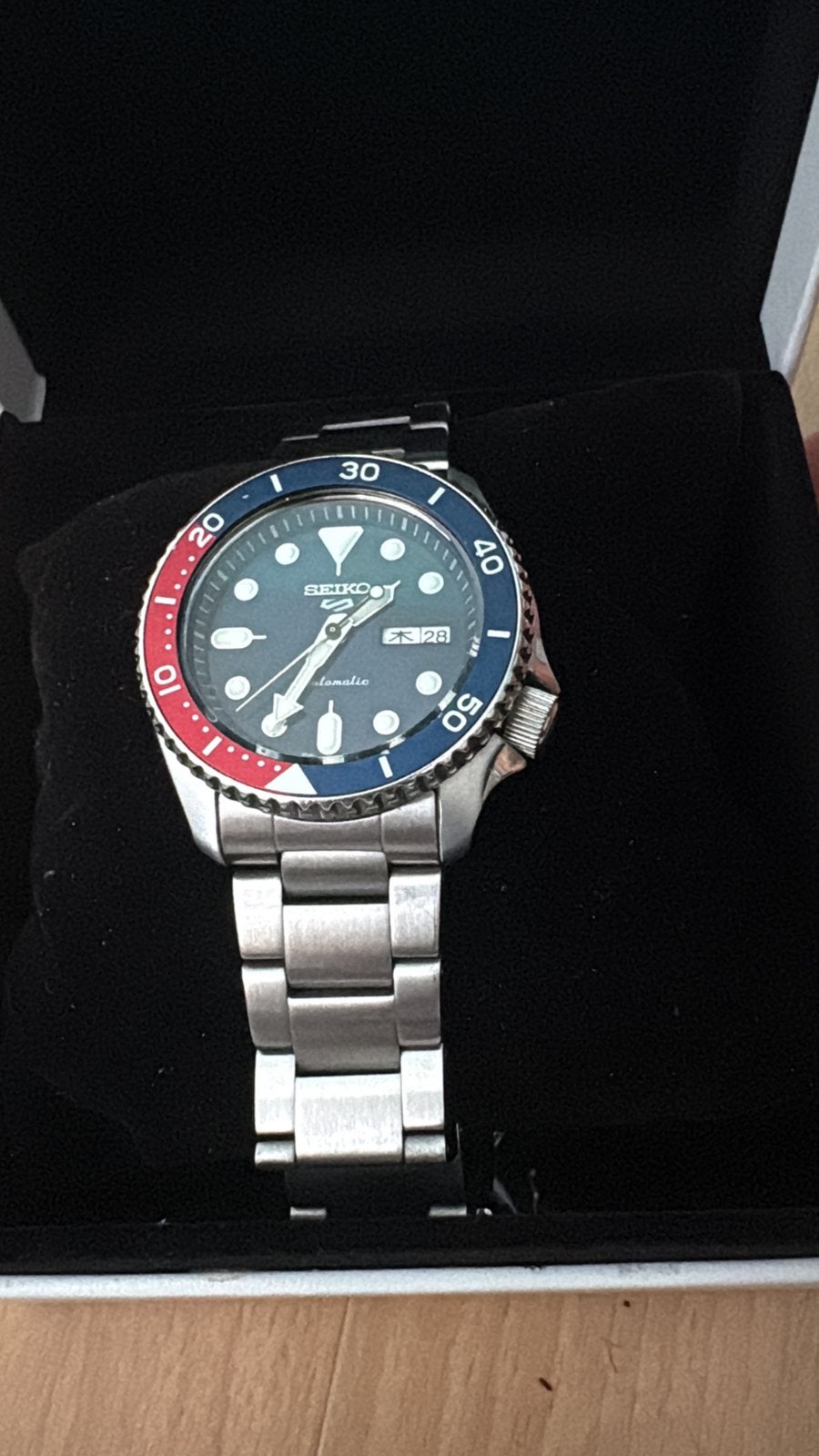 Seiko SRPD53K1 met garantie, Sieraden, Tassen en Uiterlijk, Horloges | Heren, Ophalen, Zo goed als nieuw, Staal, Seiko