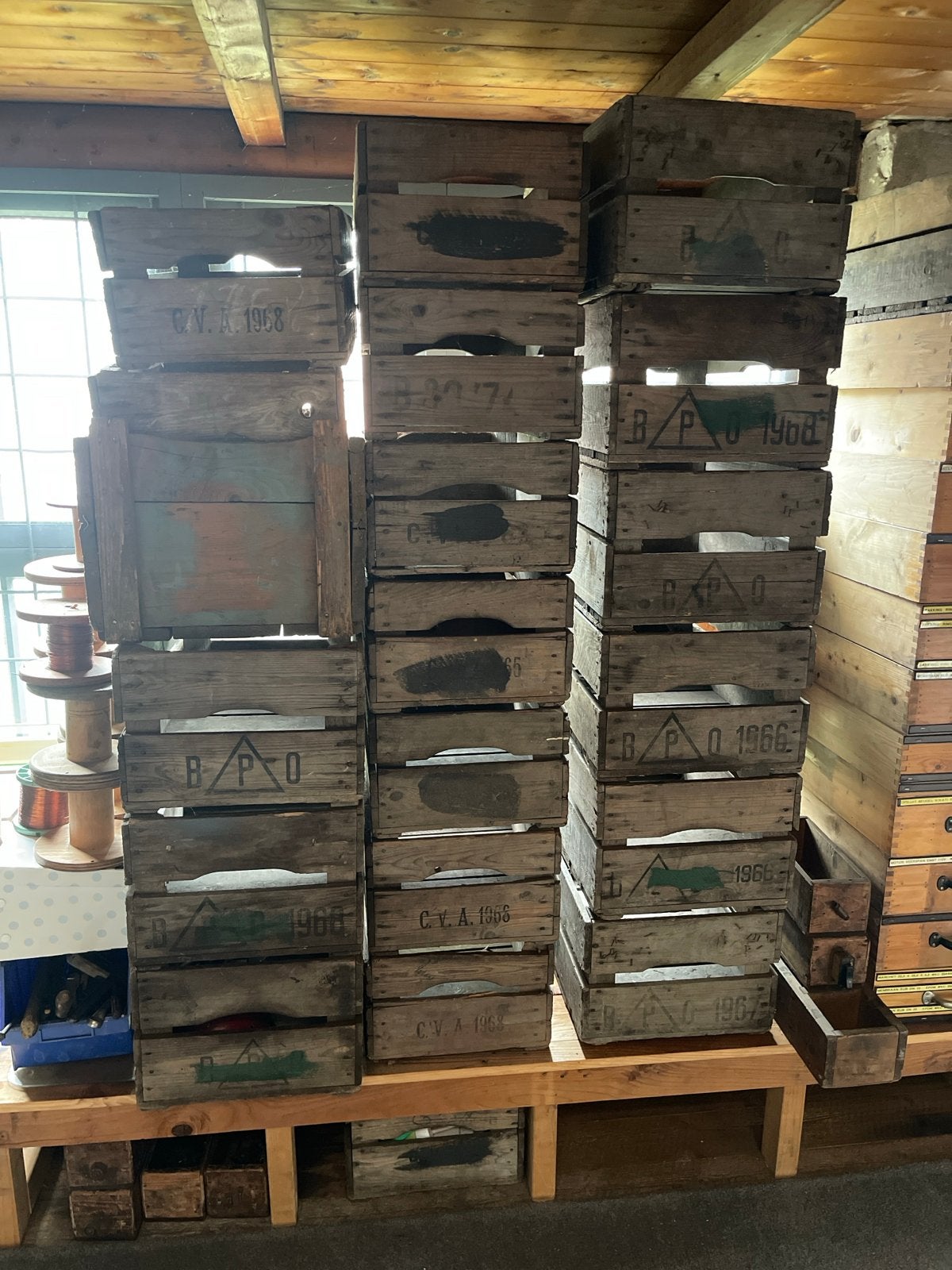 Vintage houten kisten - decoratief en praktisch, Ophalen