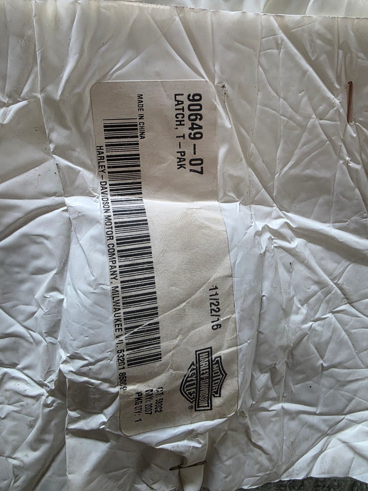 2x Harley-Davidson Tour Pak Body Latch - Nieuw (90649-07), Ophalen of Verzenden