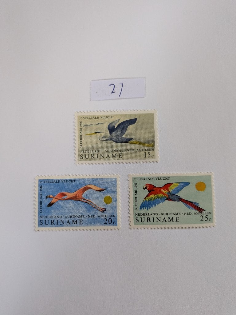 Suriname, Verzenden, Postfris