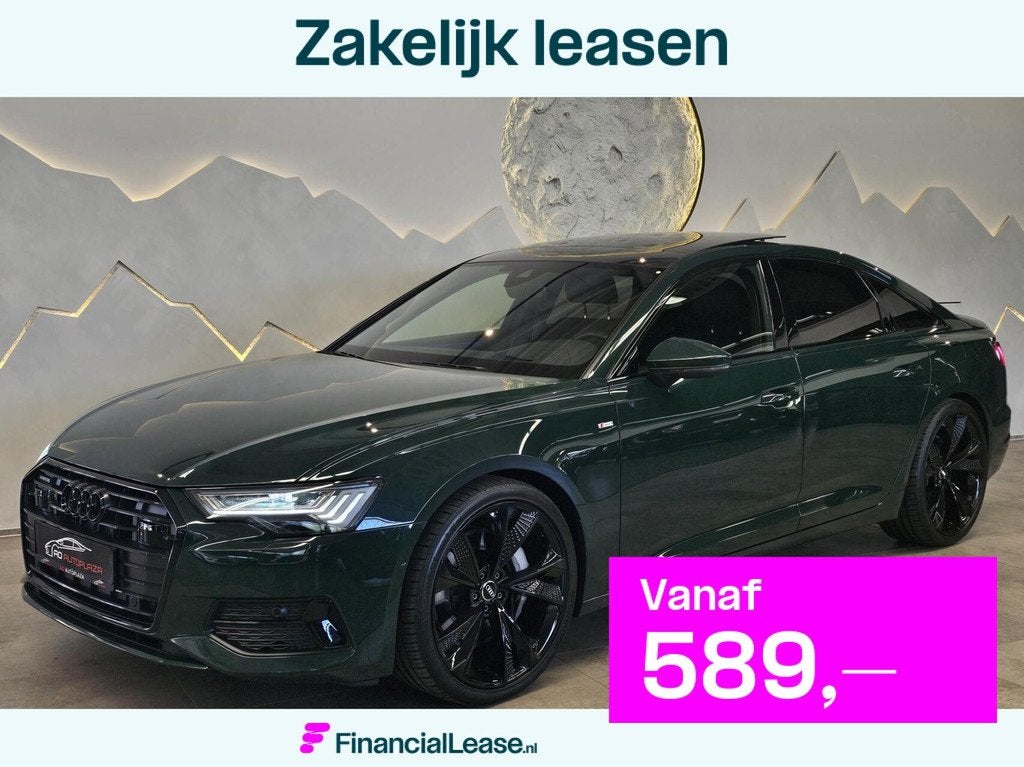 Audi A6 Limousine 50 TFSI e quattro S edition Panorama/HUD/N, Automaat, Zwart, 4 cilinders, 1984 cc