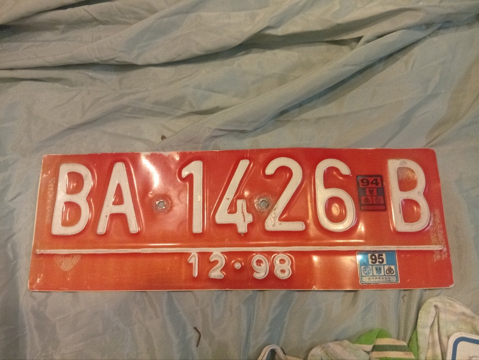 Oude nummerplaat BA-1426-B, Ophalen of Verzenden