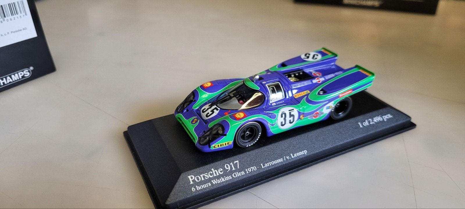 Minichamps Porsche 917 6 hrs Watkins Glen 1970, Ophalen of Verzenden, Nieuw, Auto, MiniChamps