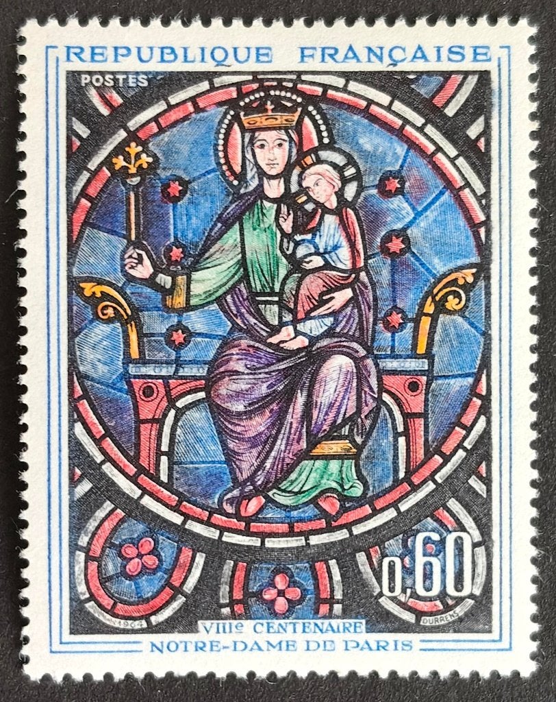 FRANKRIJK - Notre Dame (1964), Postzegels en Munten, Verzenden, Postfris