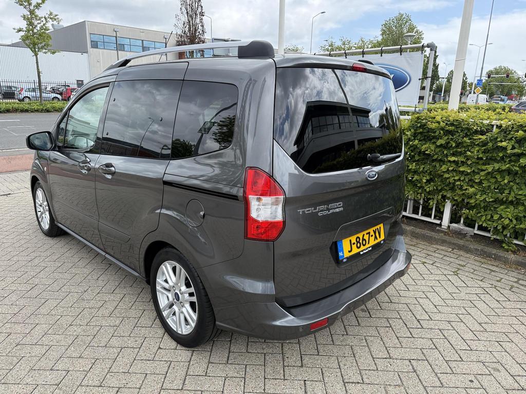 Ford Tourneo Courier 1.0 100pk Titanium | Navigatie | Stoelv, Auto's, Gebruikt, Zwart, Bedrijf, Handgeschakeld