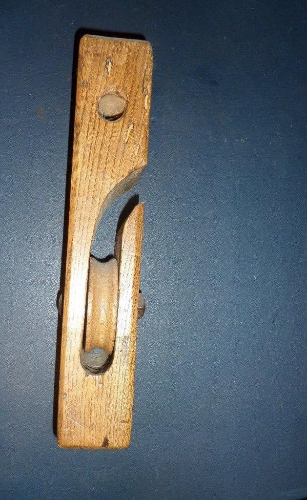 Takelblok van hout - 1900-1950 - 32x9cm - €35,00, Ophalen