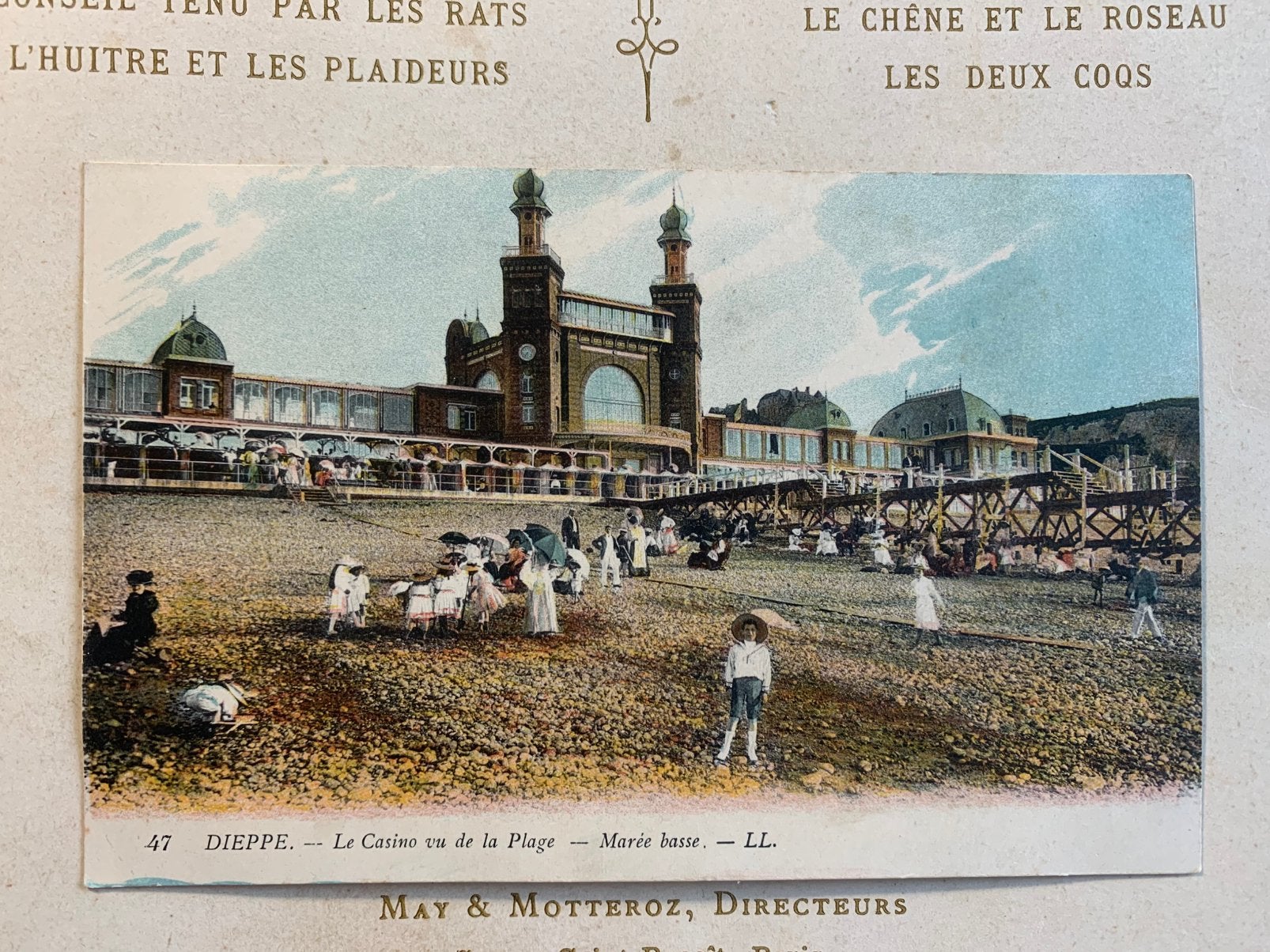 6-10-1916 Dieppe - Le Casino vu de la Plage - militair (VI), Ophalen of Verzenden, Voor 1920, Gelopen, Frankrijk