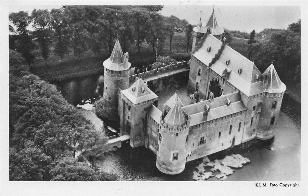 702-287-007 K.L.M Foto Muiderslot, Verzenden, Voor 1920, Noord-Holland