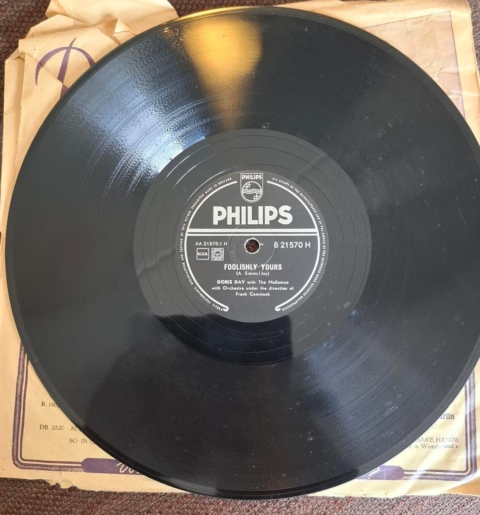 Doris day and the mellomen 10" 78 toeren, Cd's en Dvd's, Ophalen of Verzenden, Zo goed als nieuw, 10 inch