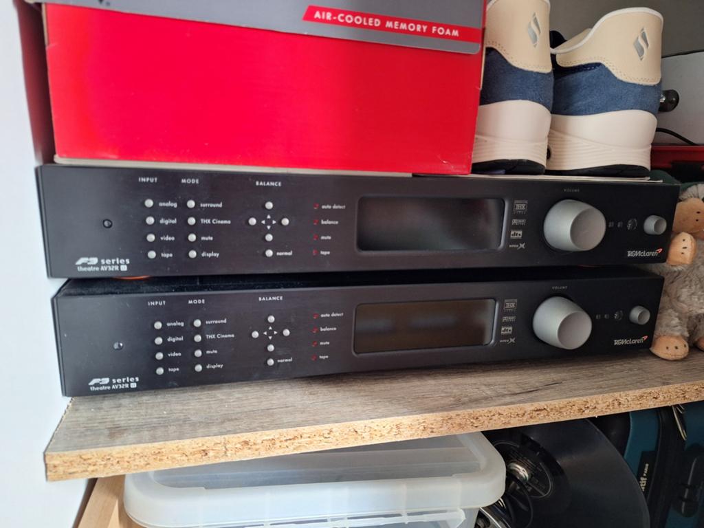 2x Tag McLaren Audio AV32R Voorversterker/Processor, Overige merken, Ophalen of Verzenden, Minder dan 60 watt, Gebruikt