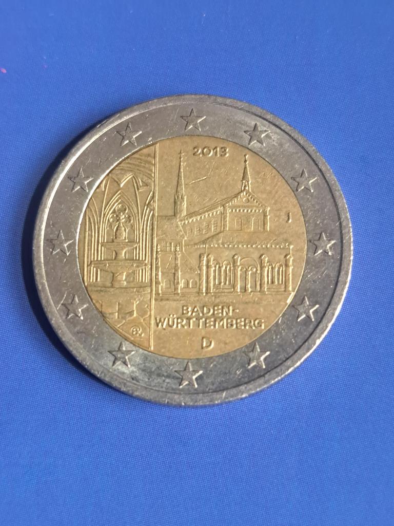 2013 J Duitsland 2 euro Baden-Württemberg Hamburg, Postzegels en Munten, Munten | Europa | Euromunten, Verzenden, Duitsland, 2 euro