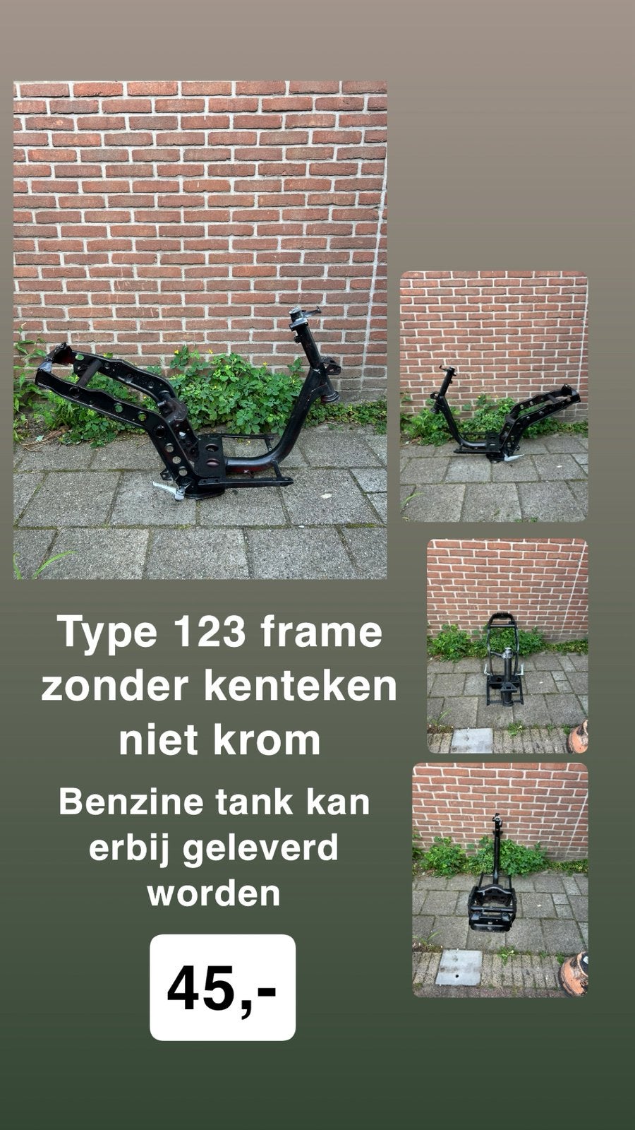 Piaggio zip type frame 123, Ophalen of Verzenden, Zo goed als nieuw, Overige merken