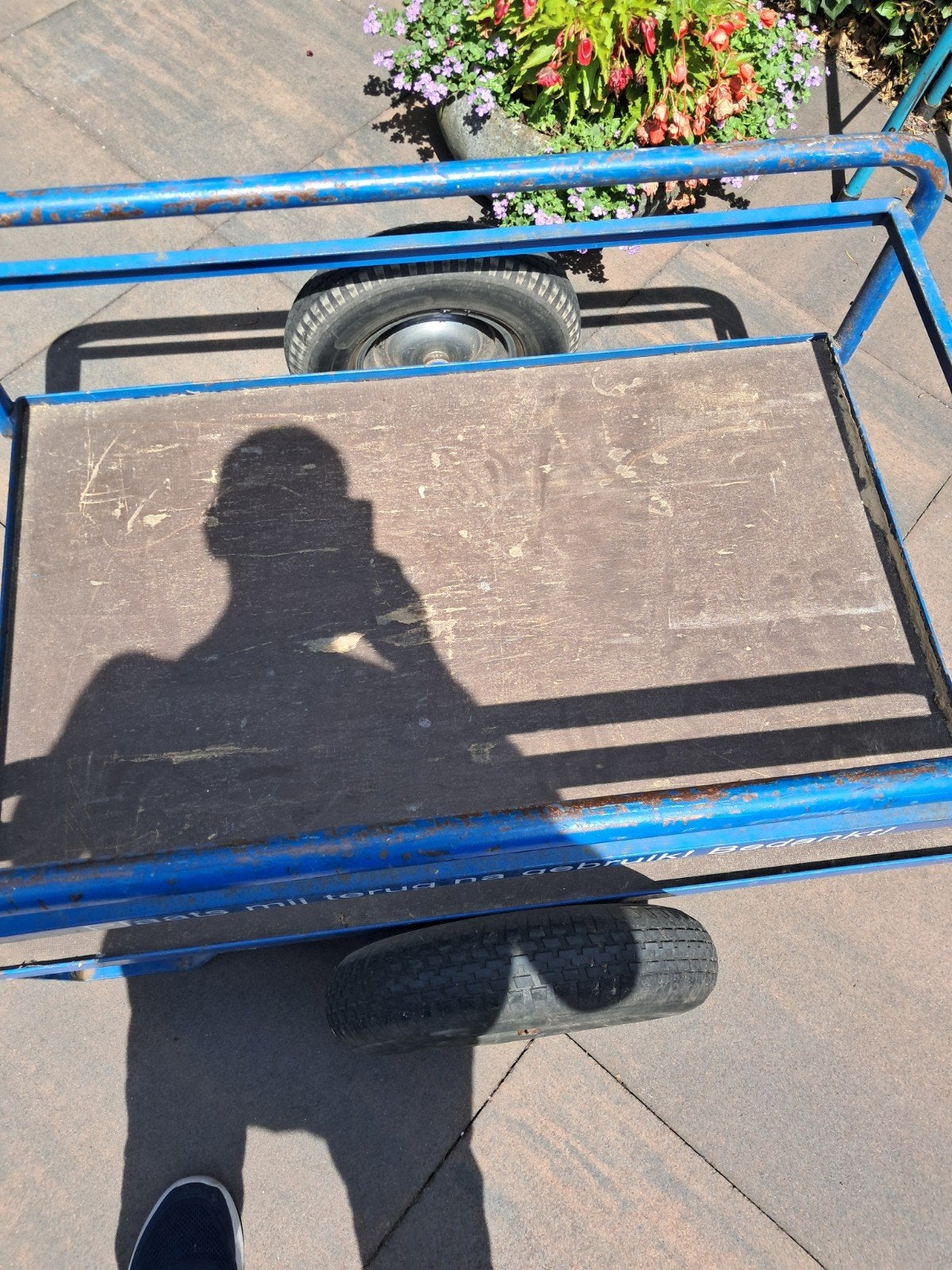 Robuuste transportkar - ideaal voor tuin en klussen, Doe-het-zelf en Verbouw, 100 liter of meer, Ophalen of Verzenden, Gebruikt