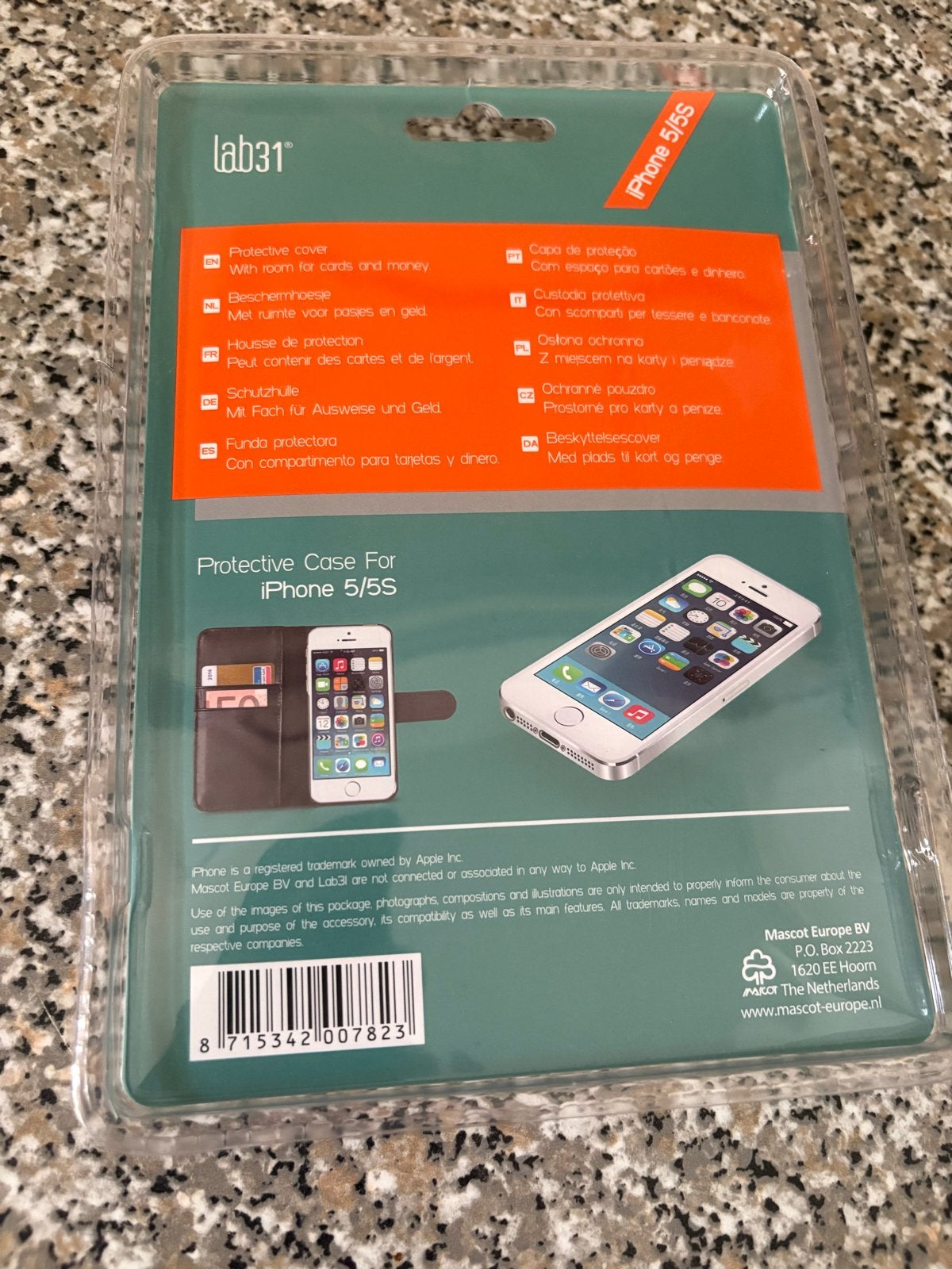 Lab31 Protective Cover voor iPhone 5/5S - Zwart, Zwart, Overige merken, Nieuw, Hoesje of Tasje