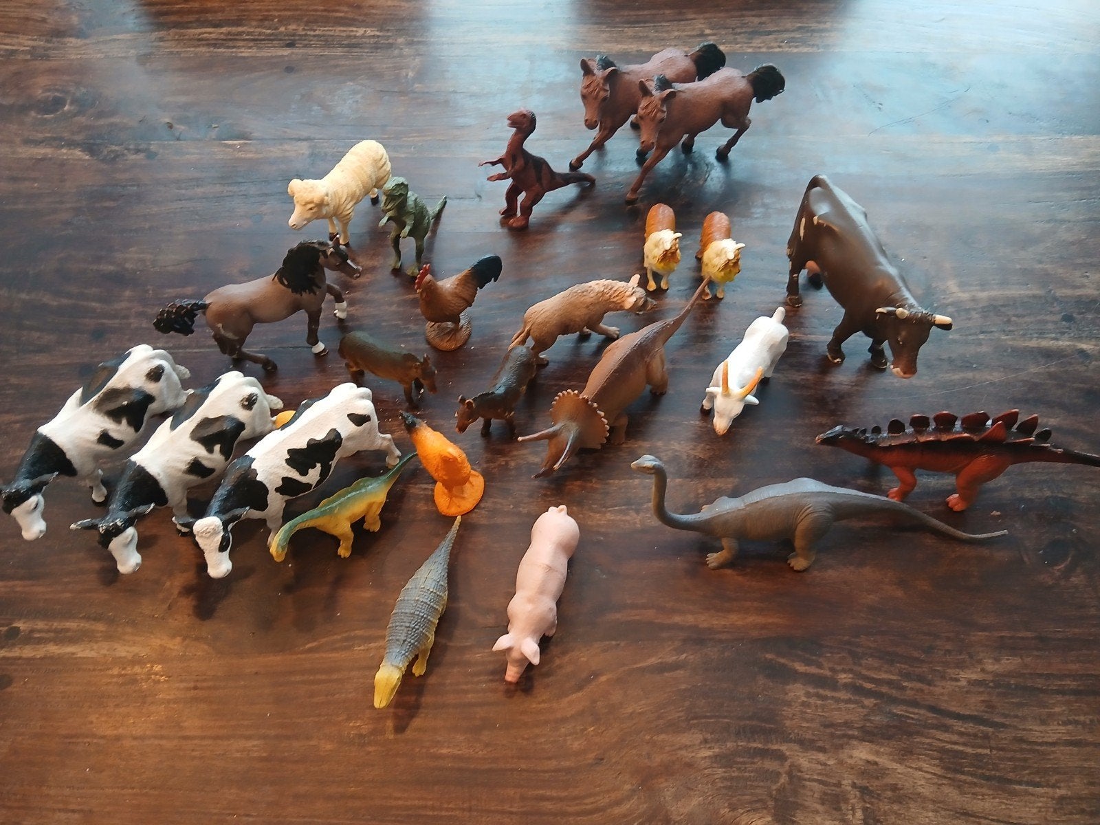 Grote collectie speelgoed dieren: boerderij en dinosaurussen, Ophalen of Verzenden, Gebruikt, Jongen of Meisje