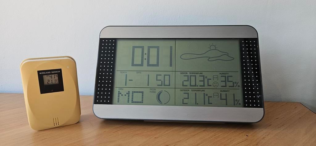 Alecto weerstation, Audio, Tv en Foto, Weerstations en Barometers, Ophalen of Verzenden, Gebruikt, Weerstation