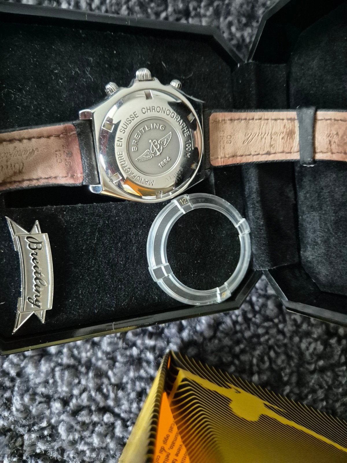 Breitling Crosswind Chronograaf - Zo goed als nieuw, Ophalen of Verzenden, Nieuw, Polshorloge, Leer