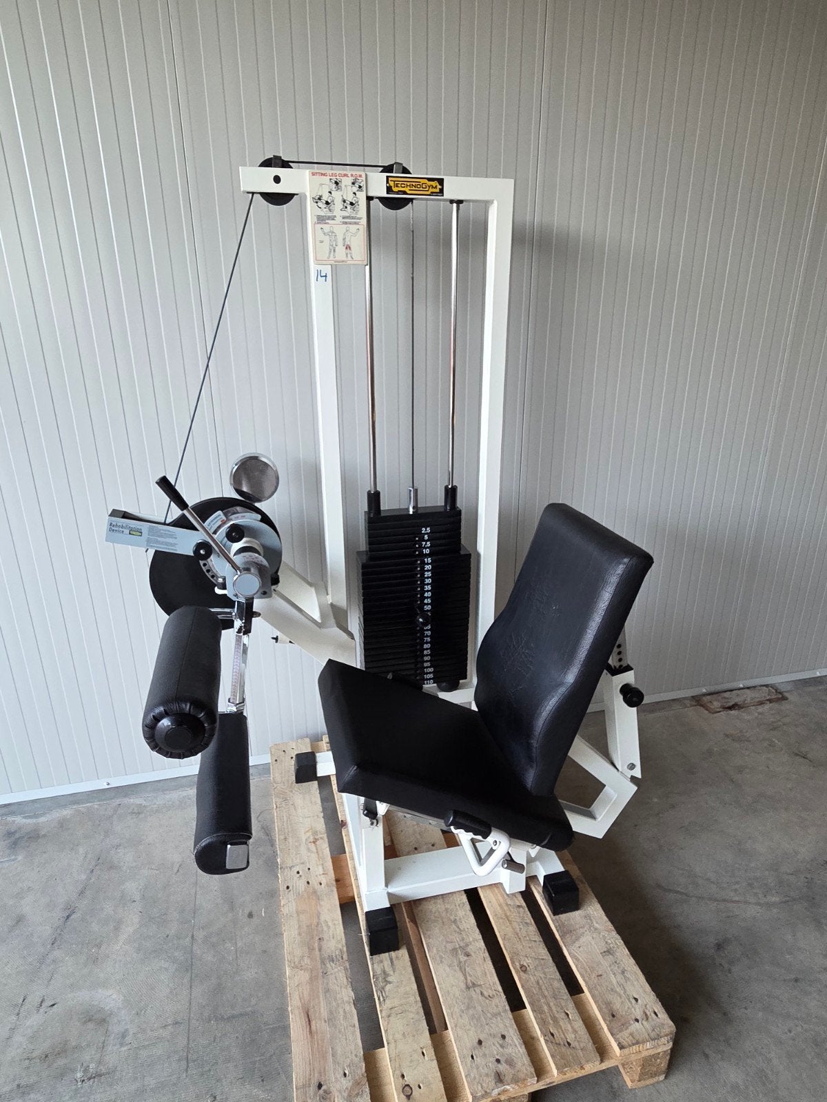 technogym leg curl met 110kg steekgewichten, Ophalen, Zo goed als nieuw, Overige typen