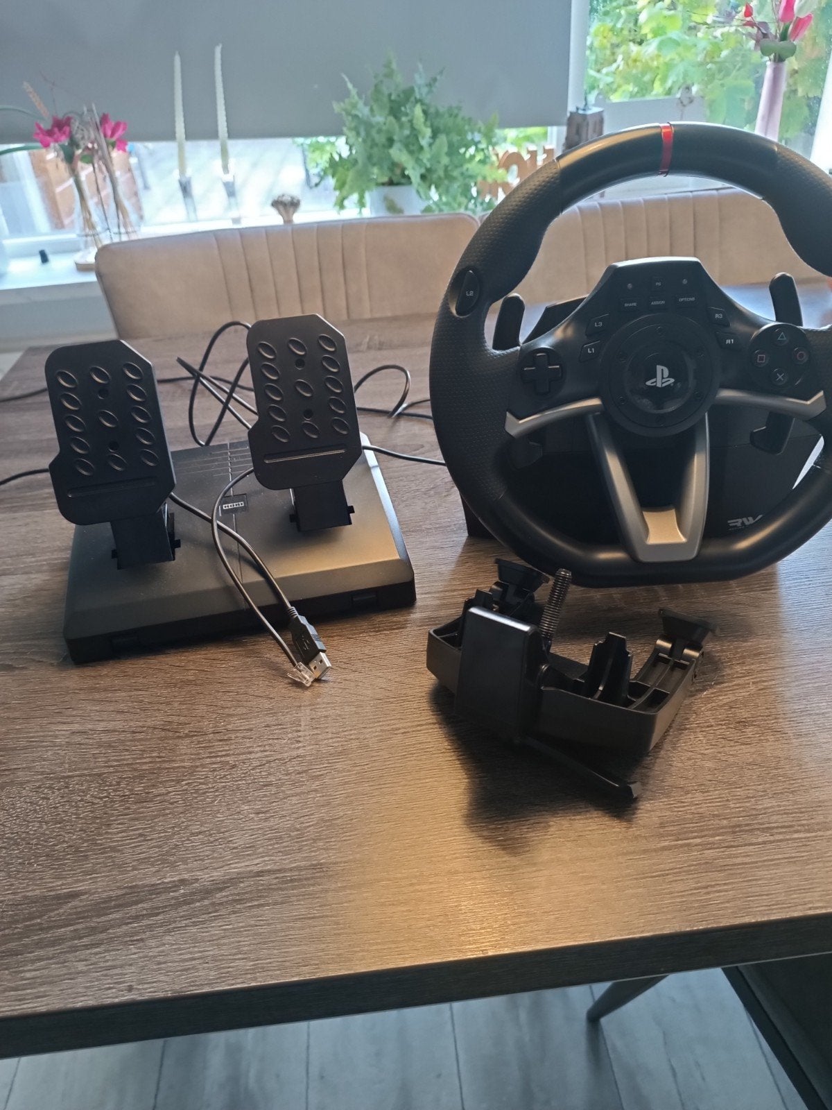 HORI Racing Wheel Apex (RWA) PS3/4 en 5, Spelcomputers en Games, Ophalen of Verzenden, Gebruikt, Stuur of Pedalen, PlayStation 3