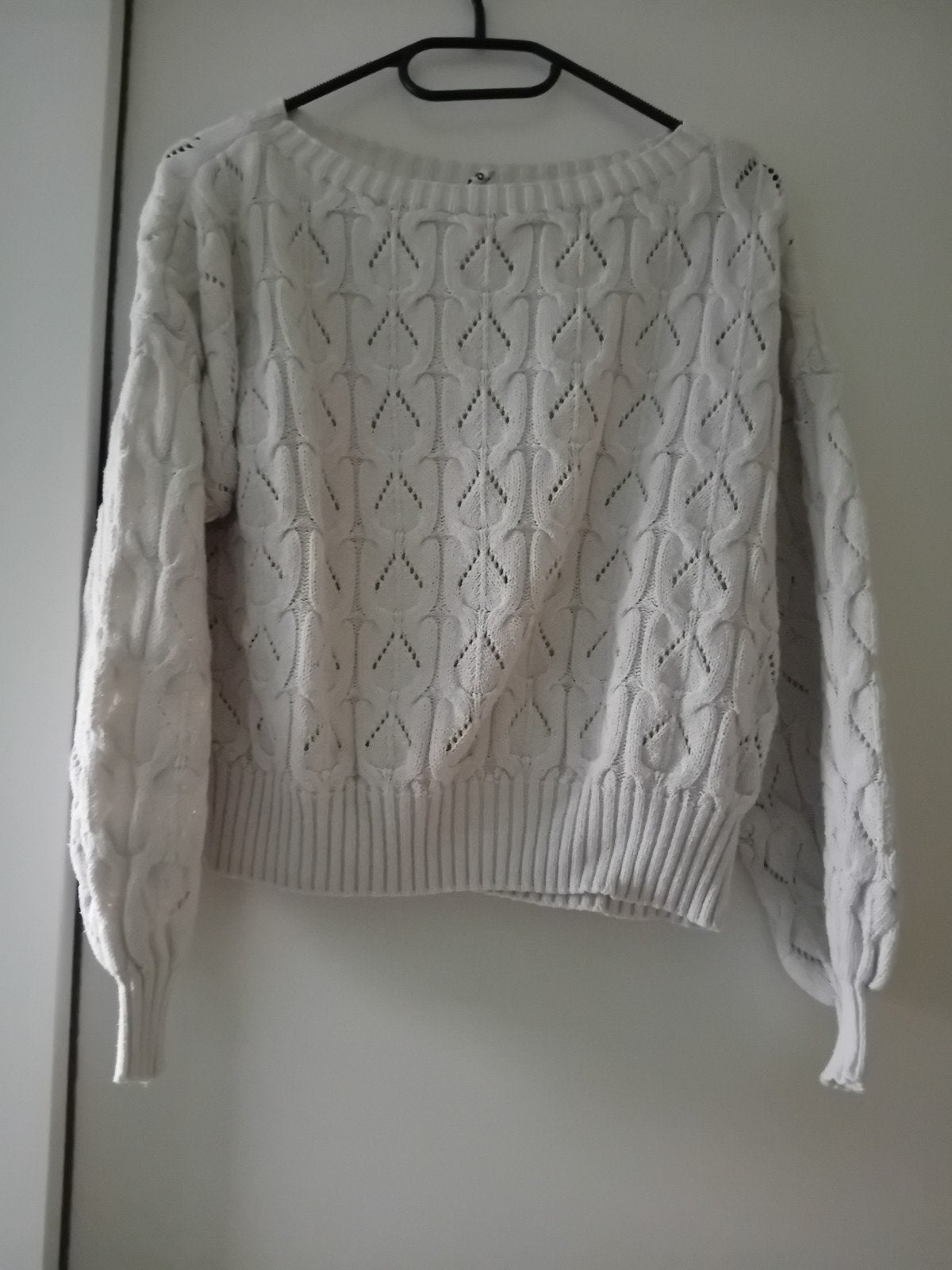 Only Life gebreide trui met open details, Maat 38/40 (M), Wit, Ophalen of Verzenden, Zo goed als nieuw