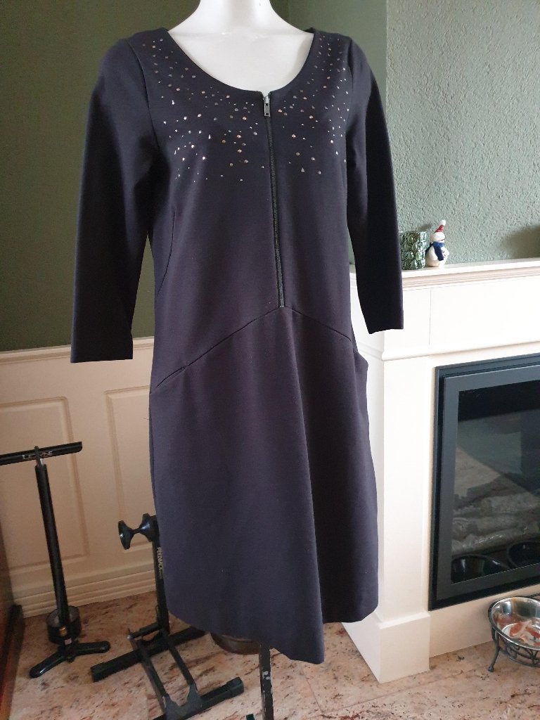 Sandwich dikkere en warme jurk LBD mt L 42 44, Verzenden, Zwart, Maat 42/44 (L), Zo goed als nieuw