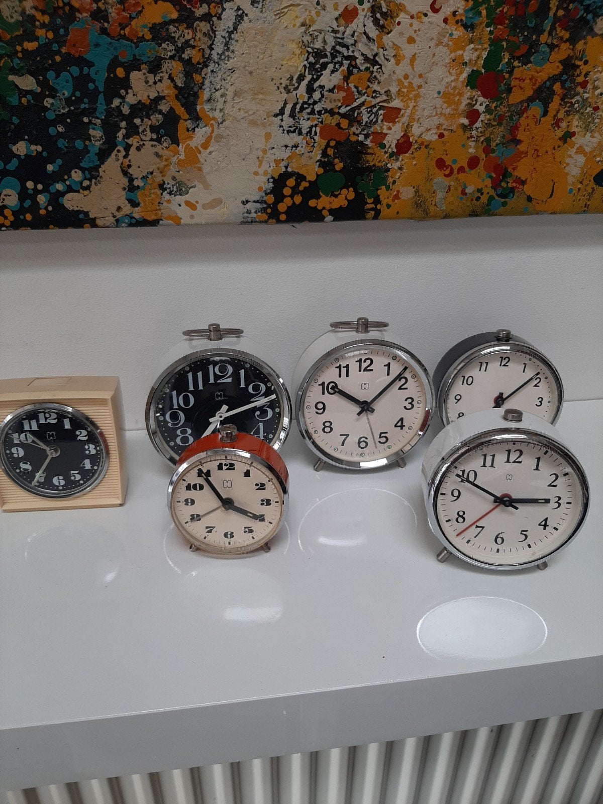 6 Vintage HEMA Mechanische Wekkers - Volledig Werkend, Ophalen of Verzenden
