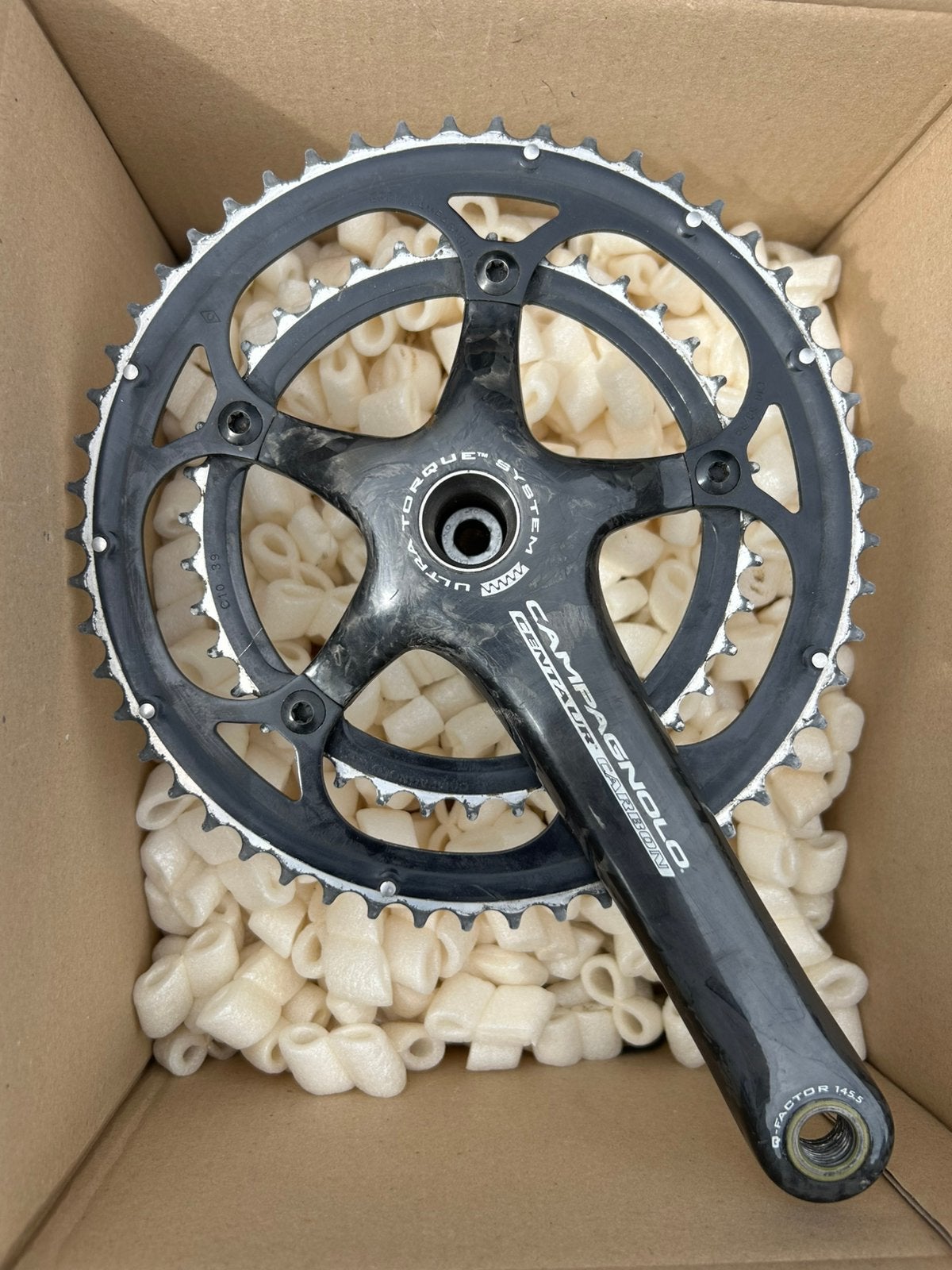 Crankstel campagnolo centaur carbon, Carbon, Meer dan 20 versnellingen, 53 tot 57 cm, Ophalen