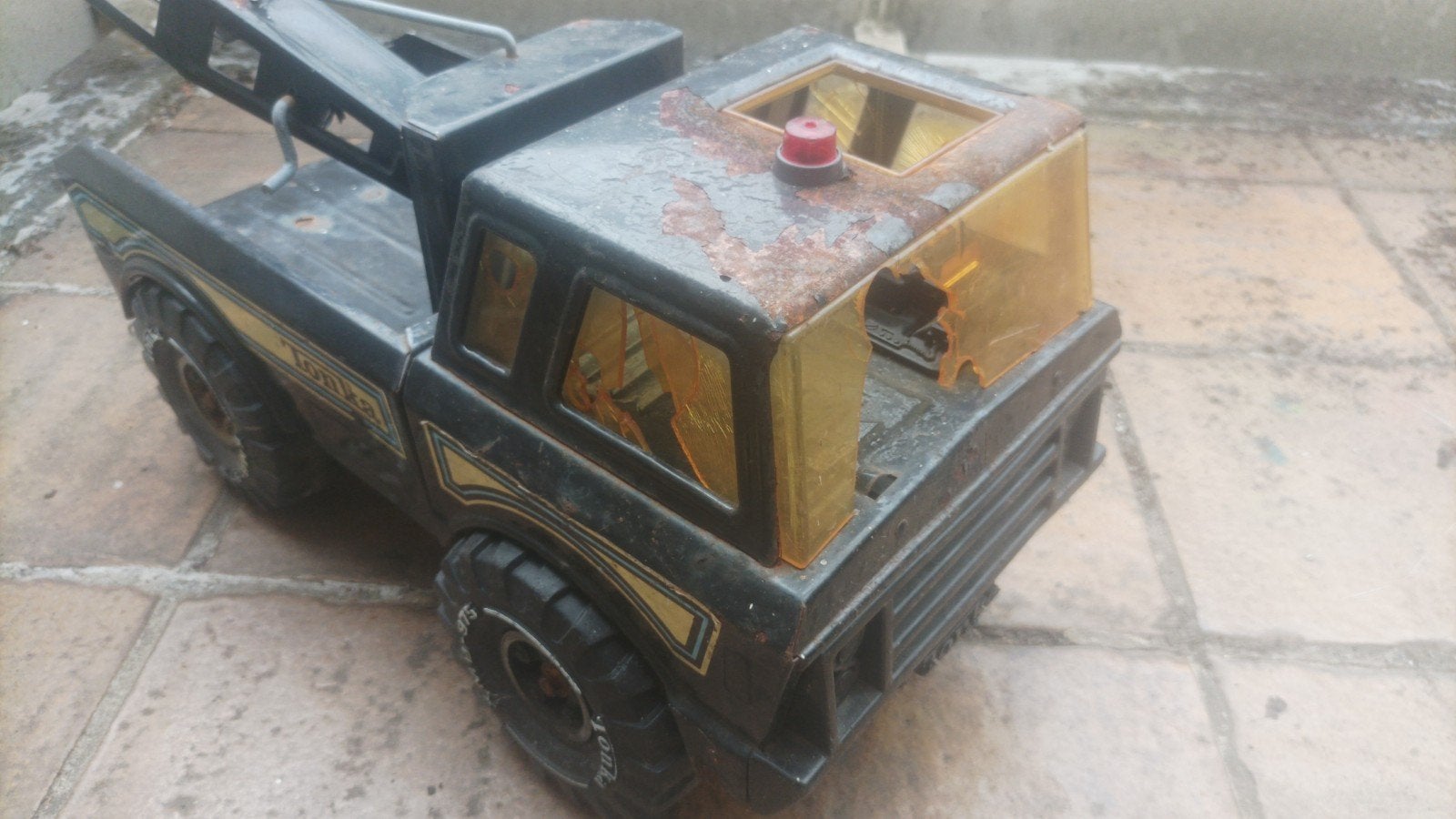 Vintage Tonka sleepwagen - Gebruikt, Ophalen of Verzenden, Gebruikt