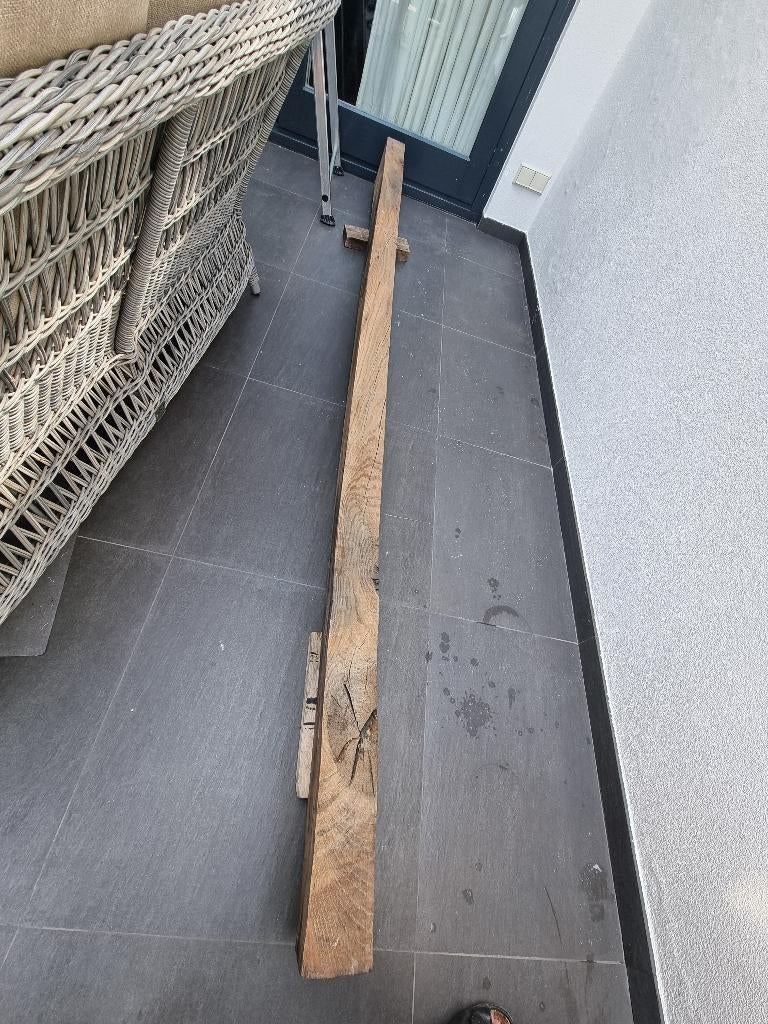 Eiken balk / biels, Eiken, Ophalen of Verzenden, 250 tot 300 cm, 50 mm of meer