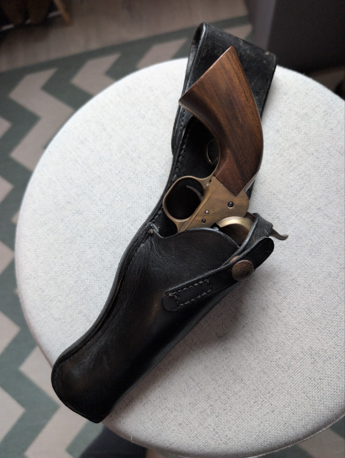 Leren holster voor revolver - Handgemaakt door Viking Mexico, Ophalen of Verzenden, Gebruikt
