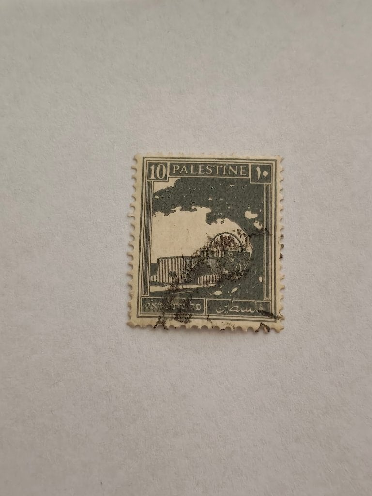 8334 palestina rachels graf in bethlehem 1927 10mils, Verzenden, Midden-Oosten