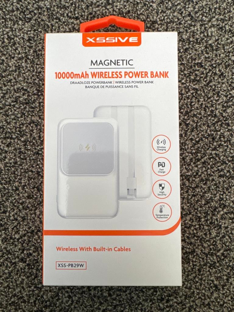 2x XSSIVE Magnetische Powerbank 10000mAh Draadloos, Ophalen, Nieuw