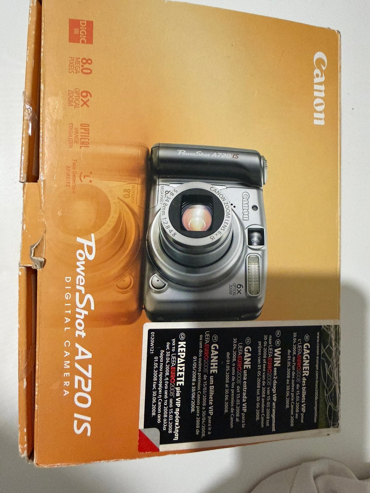 Canon PowerShot A720 IS, Ophalen, Zo goed als nieuw, Canon
