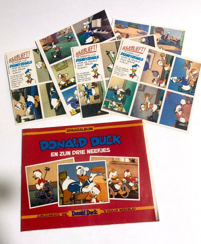 Donald Duck Plaatjesalbum spaaralbum - Jubileumkado 1982, Ophalen of Verzenden, Gelezen, Donald Duck, Plaatjesalbum