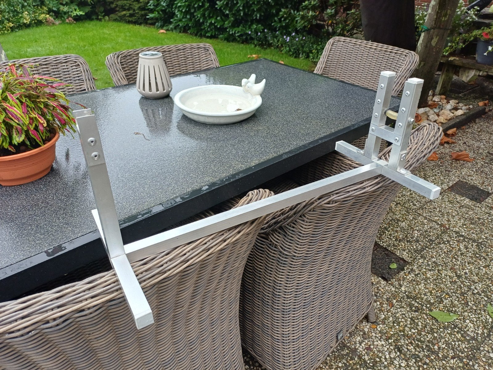 Aluminium steun / standaard voor luchtbuks (Weihrauch hw85), Ophalen, Zo goed als nieuw