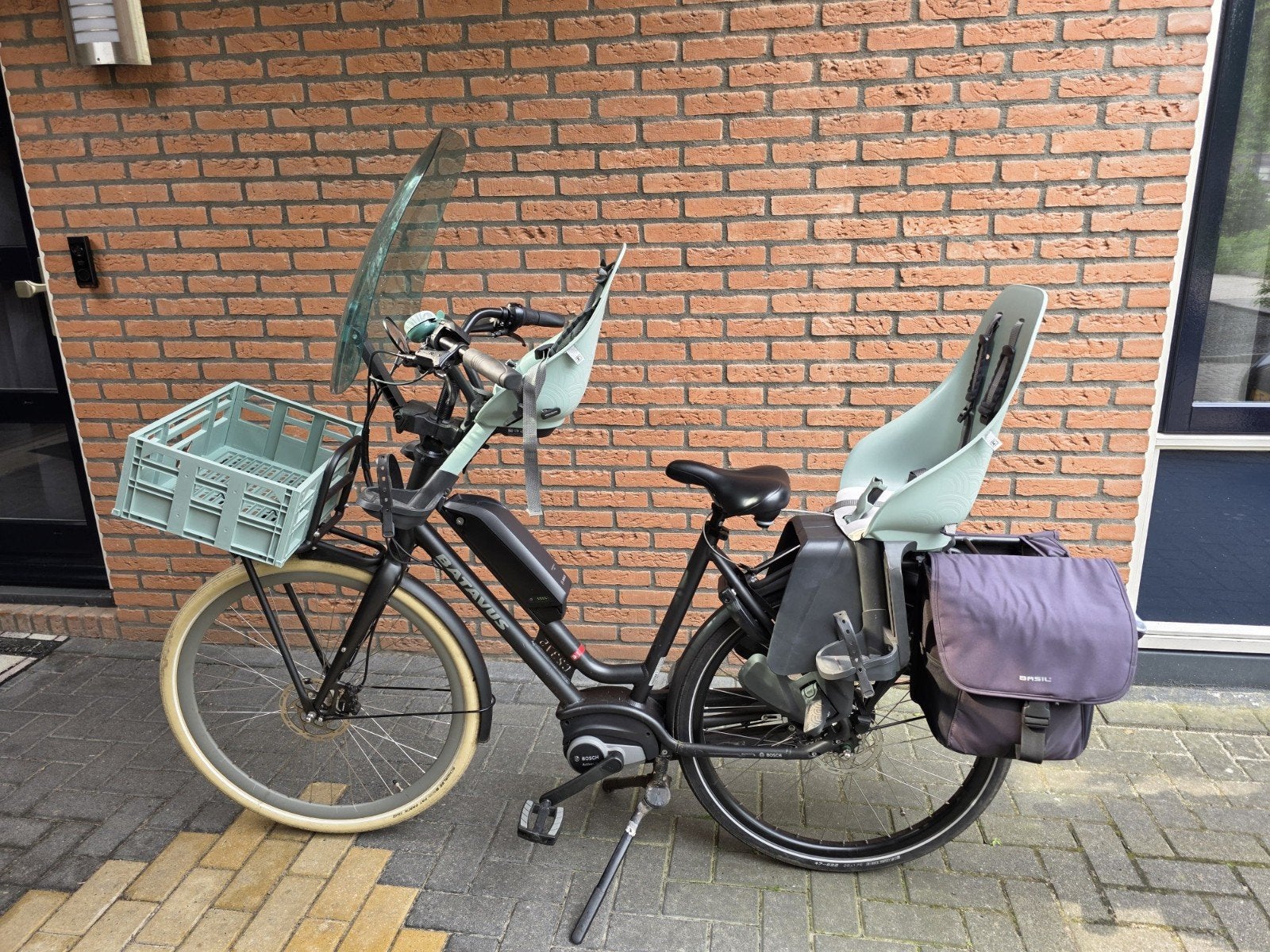 Gezinsfiets compleet - Batavus Quip E-go, Fietsen en Brommers, Ophalen, Zo goed als nieuw, Batavus