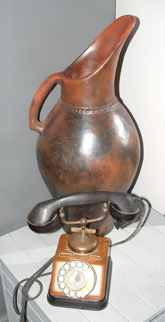 Grote zware vaas, kruik, pot mooi als decoratie., Huis en Inrichting, Woonaccessoires | Vazen, Gebruikt, Overige kleuren, 50 tot 75 cm