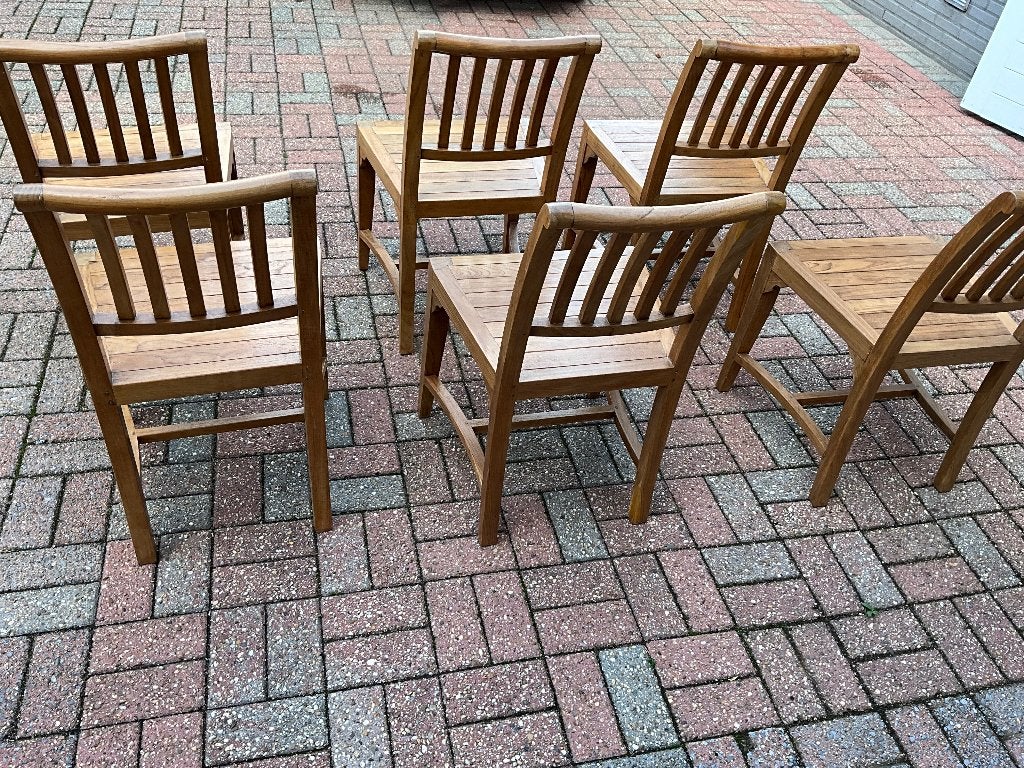 Stoelen, Huis en Inrichting, Ophalen, Gebruikt, Bruin, Vijf, Zes of meer stoelen