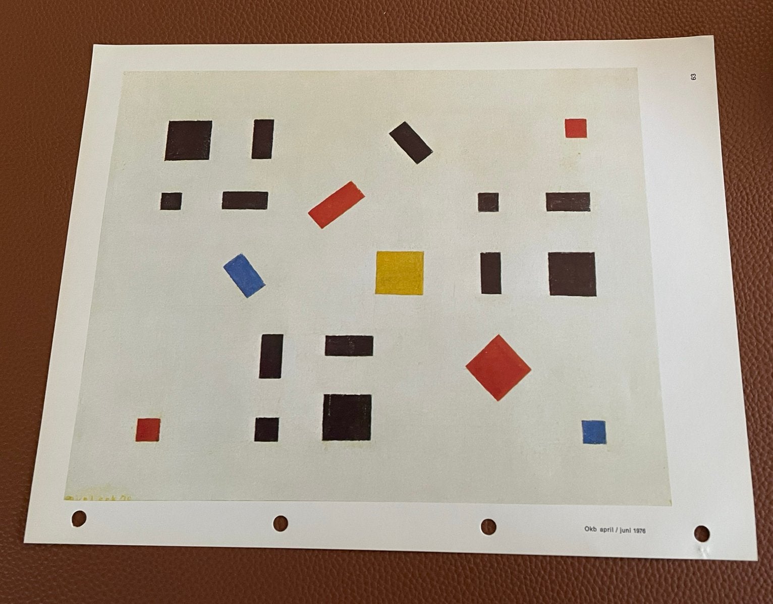 Bart van der Leck Compositie 1918, Ophalen of Verzenden