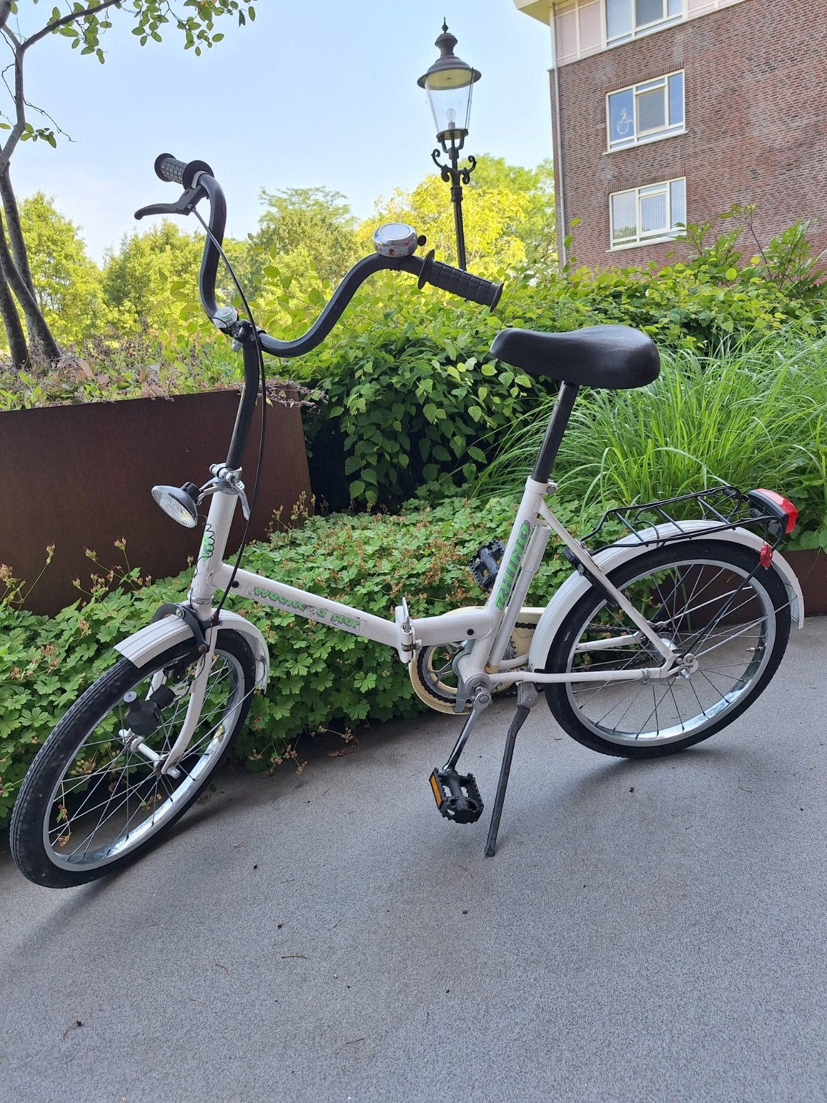 Vouwfiets  Rhino  Wit, Fietsen en Brommers, Fietsen | Vouwfietsen, Gebruikt, Heren, Totaal opvouwbaar, Ophalen